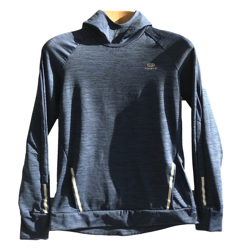 Decathlon Run warm hooded women jersey Dark Blue